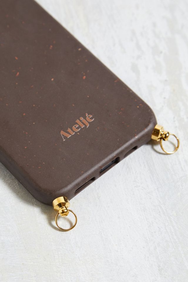 Ateljé - Coque biodégradable pour iPhone 13 chocolat #1