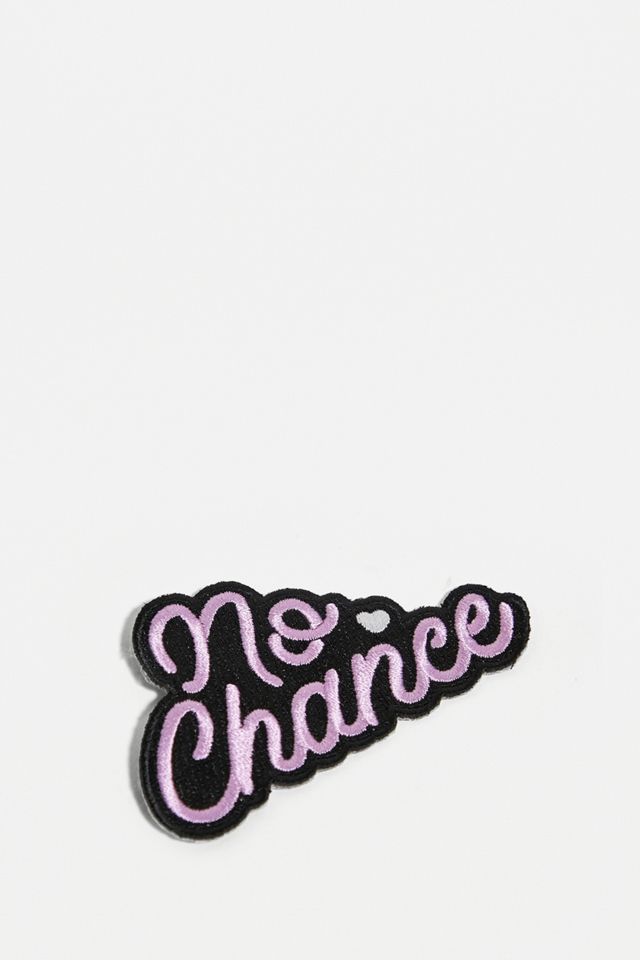 Punky Pins No Chance Bordado Iron On Patch #1