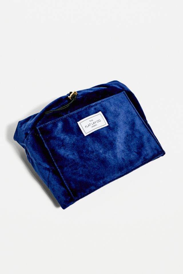 The Flat Lay Co. Velvet Full Size Flat Lay Makeup Bag | Urban Outfitters UK