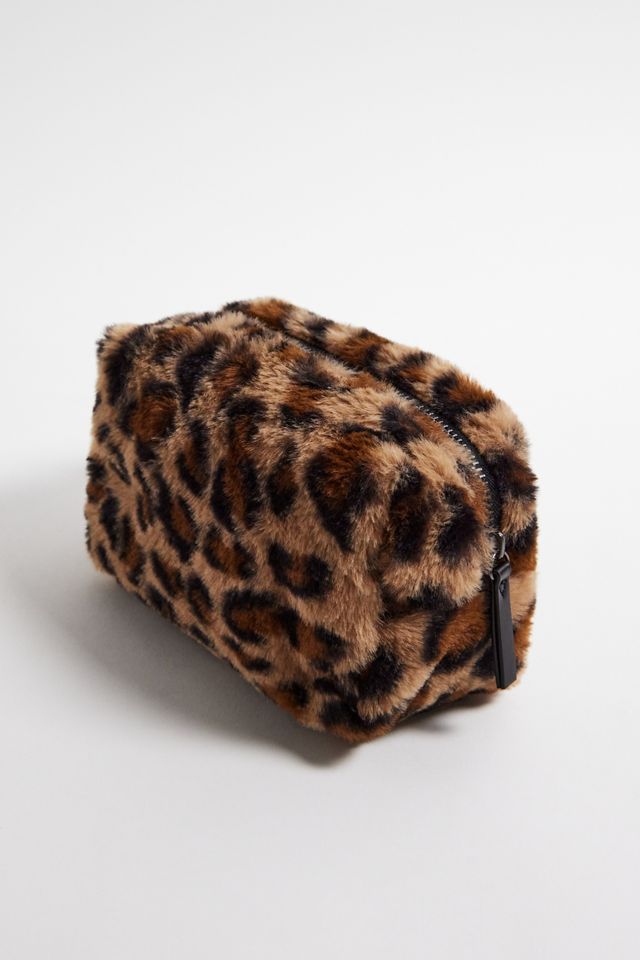 UO Leopard Print Fur Makeup Bag #2