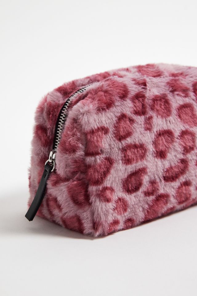 UO Leopard Print Fur Makeup Bag #2