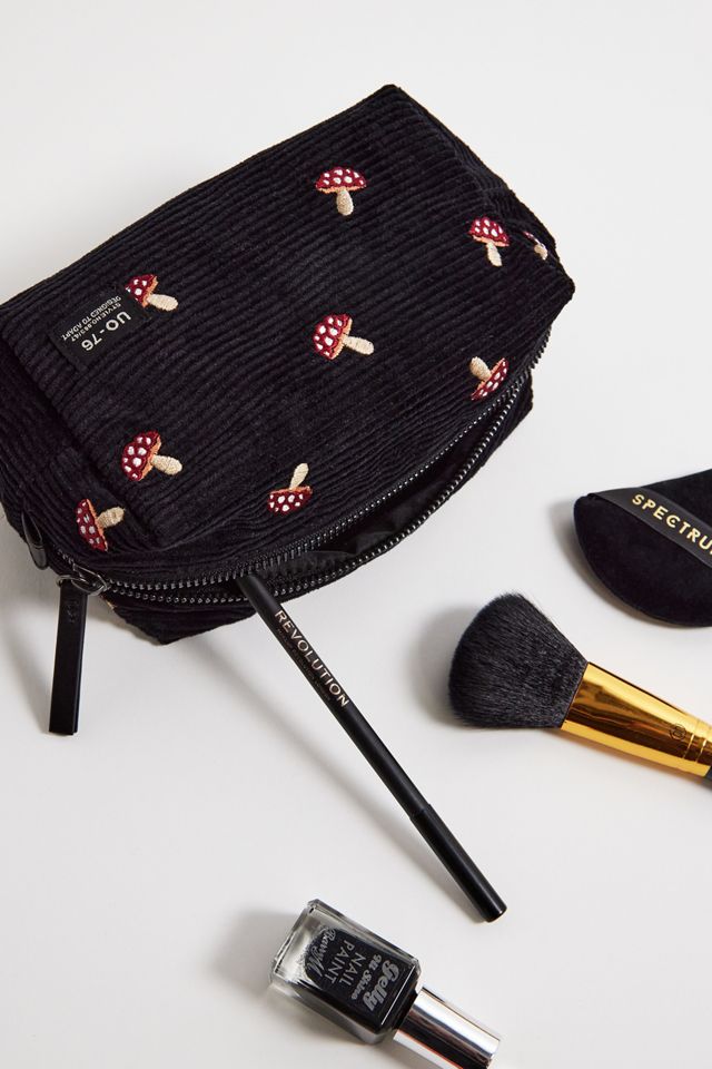 Trousse de maquillage en velours côtelé UO Toadstool #1