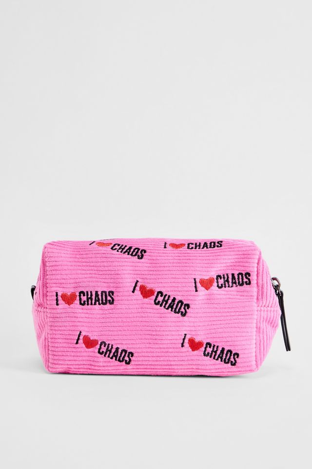 BDG Astuccio per il trucco in velluto a coste I Love Chaos #3