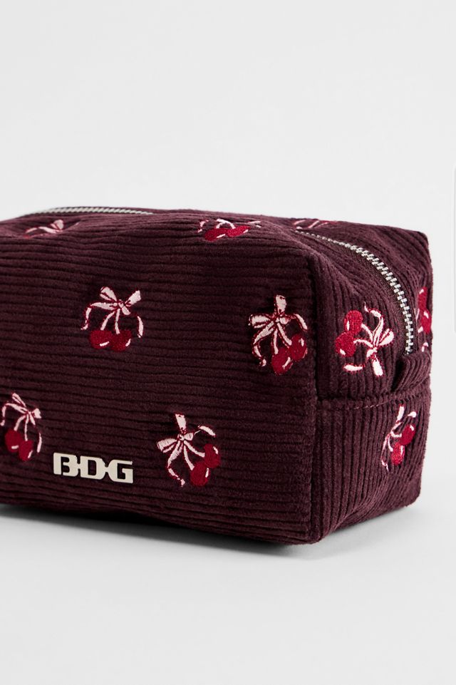 BDG Kirsche Schleife Cord Kosmetiktasche #2