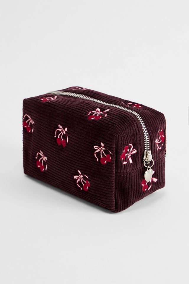 BDG Kirsche Schleife Cord Kosmetiktasche #3