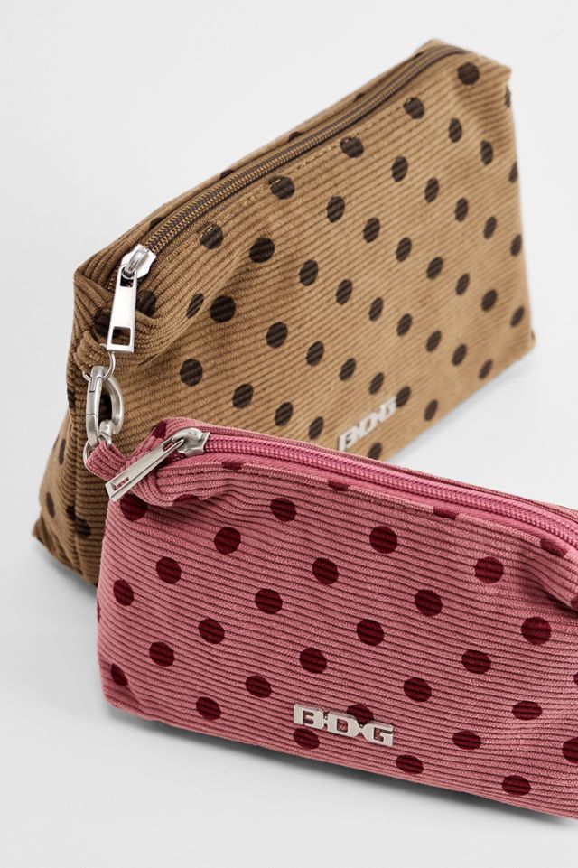 BDG Spot Corduroy Makeup Bags 2-Pack #2