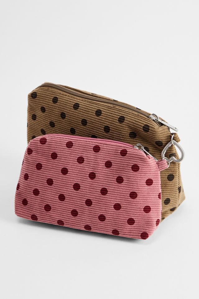 BDG Spot Corduroy Makeup Bags 2-Pack #3