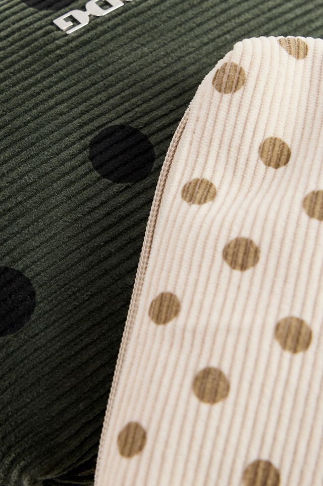 Trousse de maquillage en velours côtelé à pois BDG Lot de 2 #3