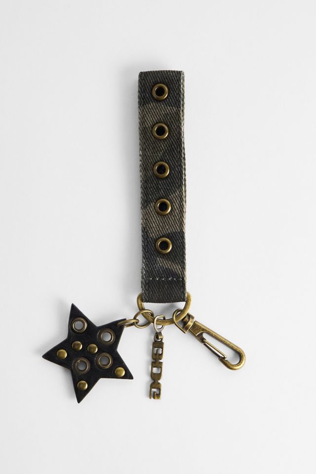 UO Studded Camo Tab Keyring