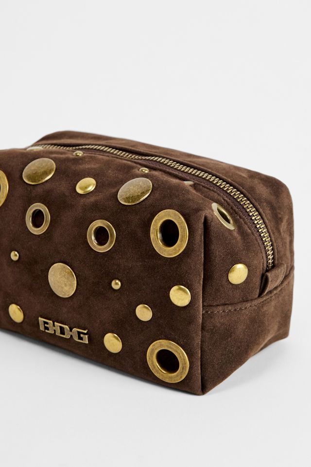 Suedette Studded Makeup Bag #2