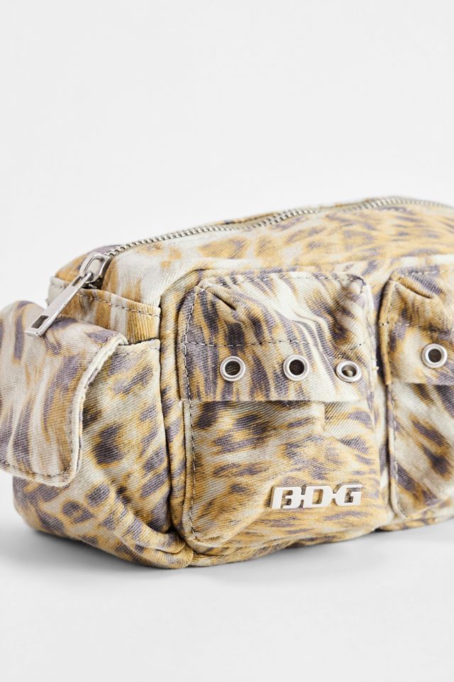 Bolsa de Maquillaje con Bolsillo de Estampado de Leopardo BDG #2
