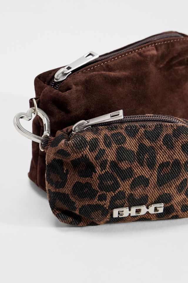 BDG Lot de 2 trousses de maquillage à imprimé léopard #2