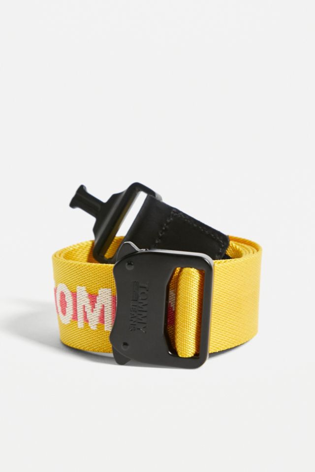 Tommy jeans webbing on sale belt yellow