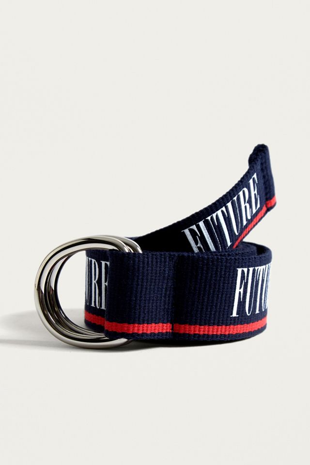 Ceinture à inscription Future rayée #1