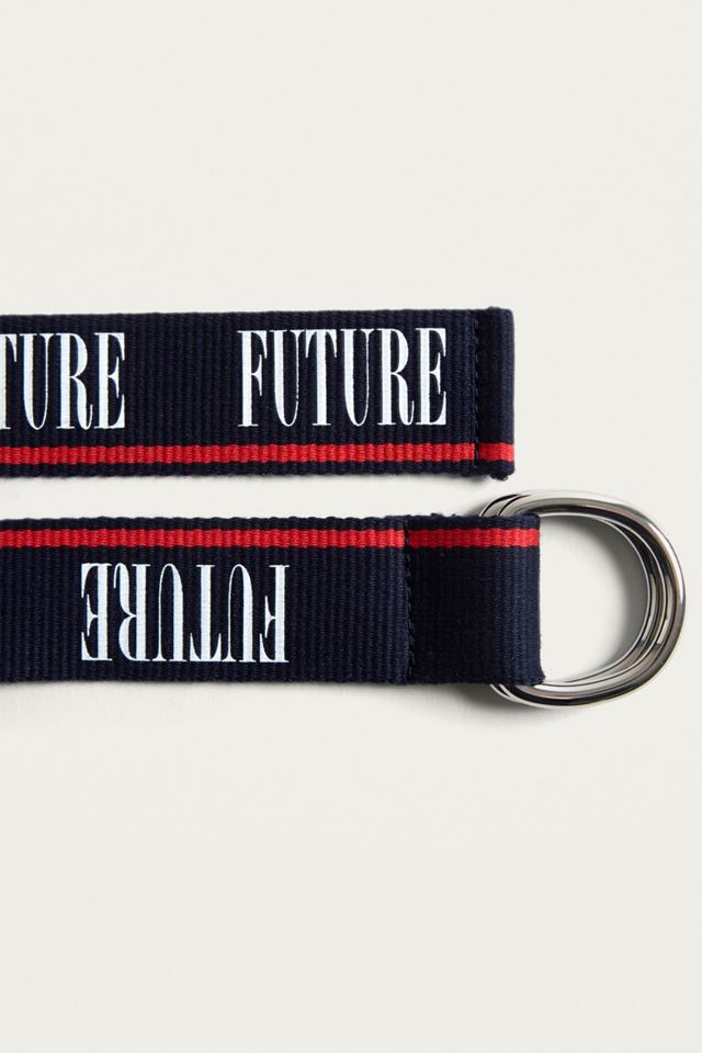 Ceinture à inscription Future rayée #2