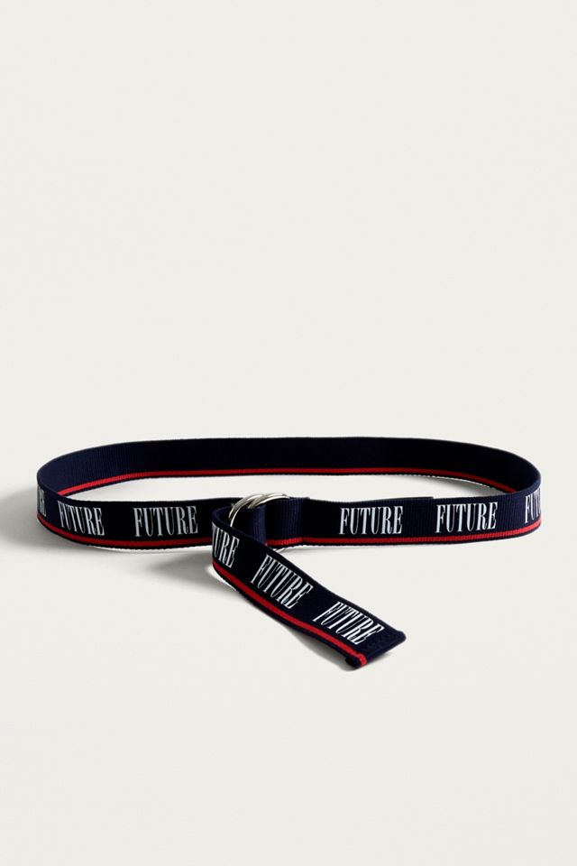Ceinture à inscription Future rayée #3