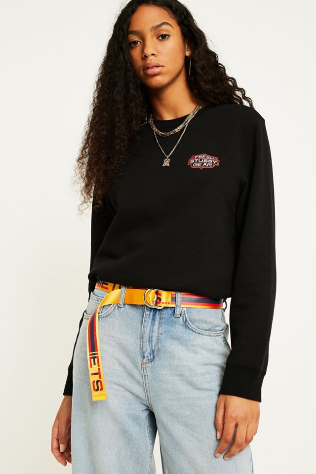 iets frans... Slogan Text Belt | Urban Outfitters UK