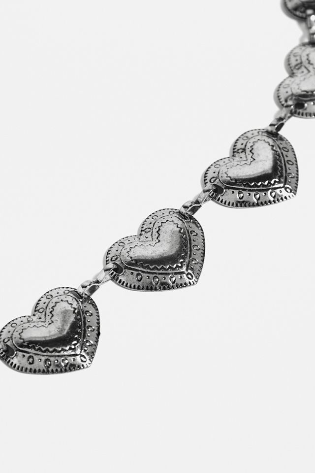 Embossed Heart Charm Belt  #1