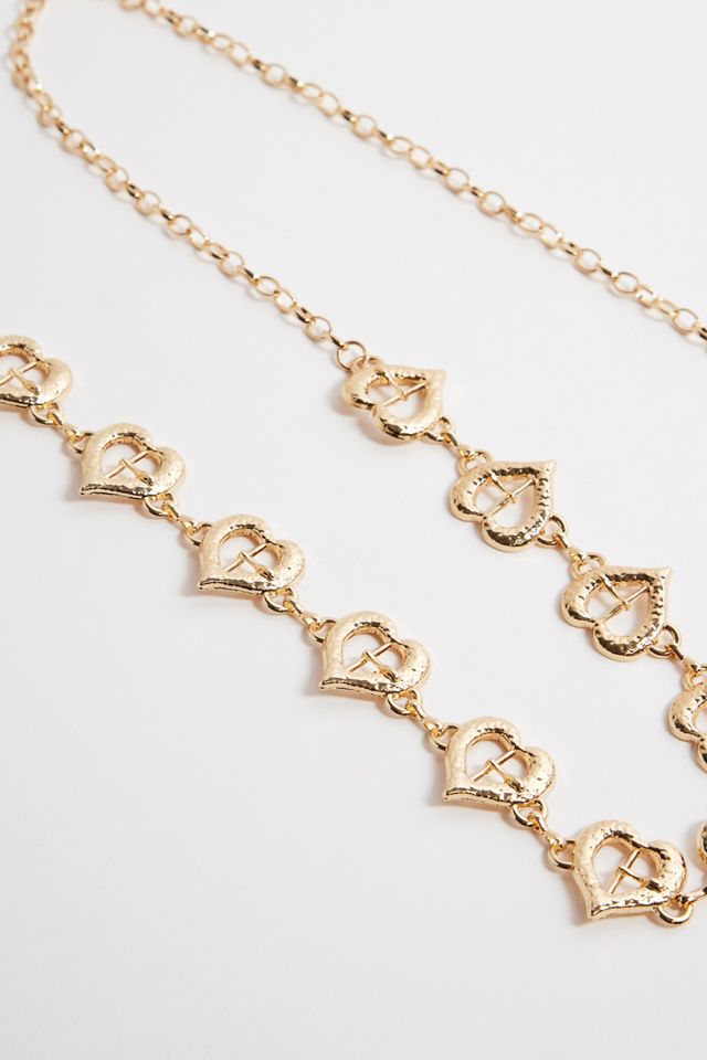 UO Heart Chain Belt | Urban Outfitters UK