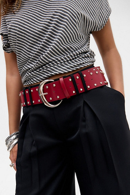 [EENK] / ☆ ZENNE Pendant Belt / Red ZENNE Pendant Belt - Red : EENK