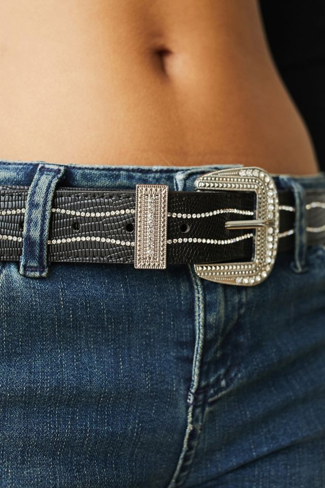 UO - Ceinture à boucle et strass #1