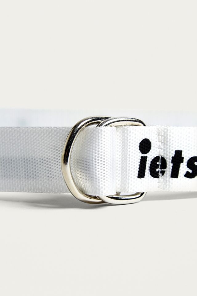 iets frans Slogan D Ring Woven Belt