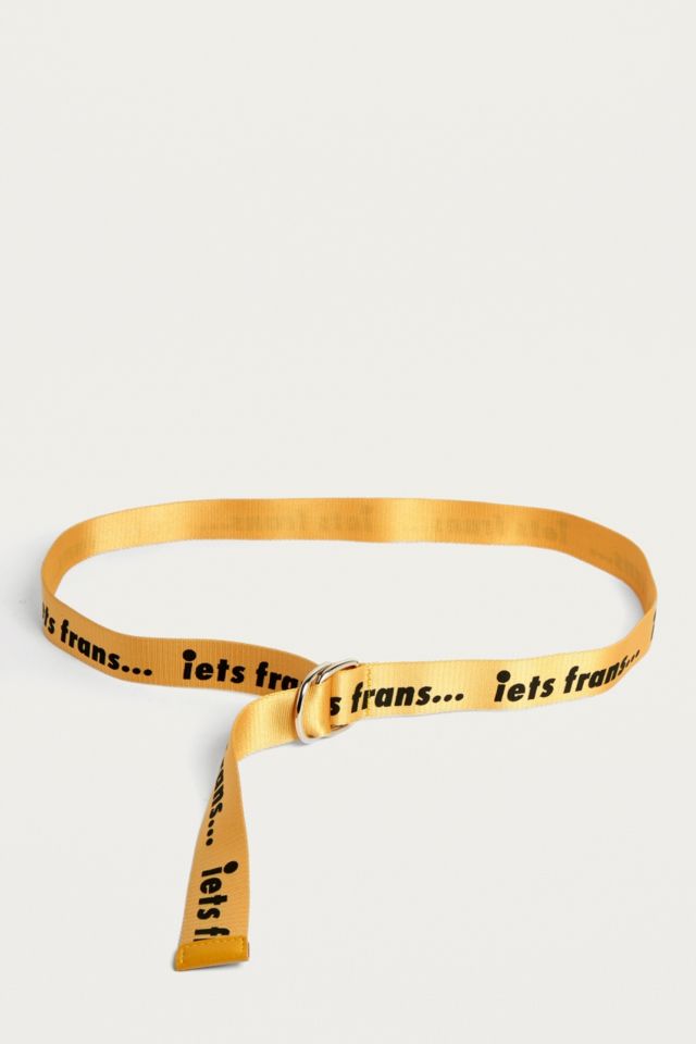 iets frans Slogan D Ring Belt Urban Outfitters UK
