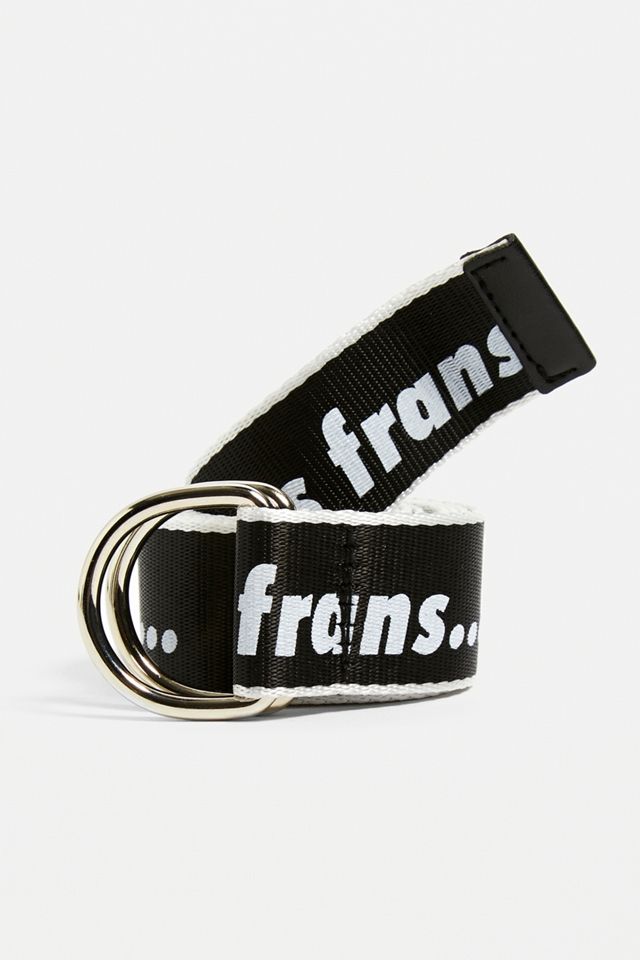 iets frans... Tipped Logo Stripe D-Ring Belt #1