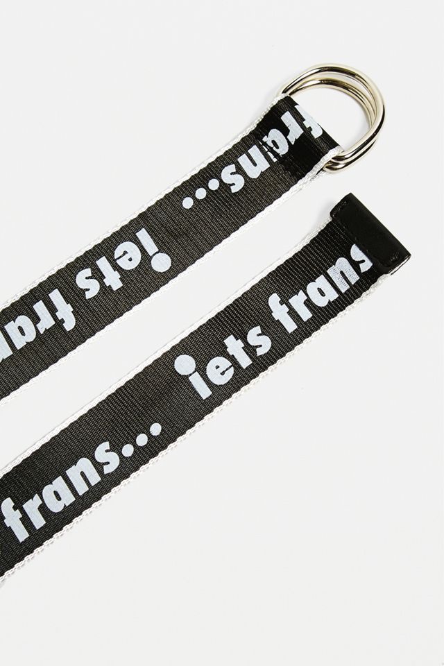 iets frans... Tipped Logo Stripe D-Ring Belt #2