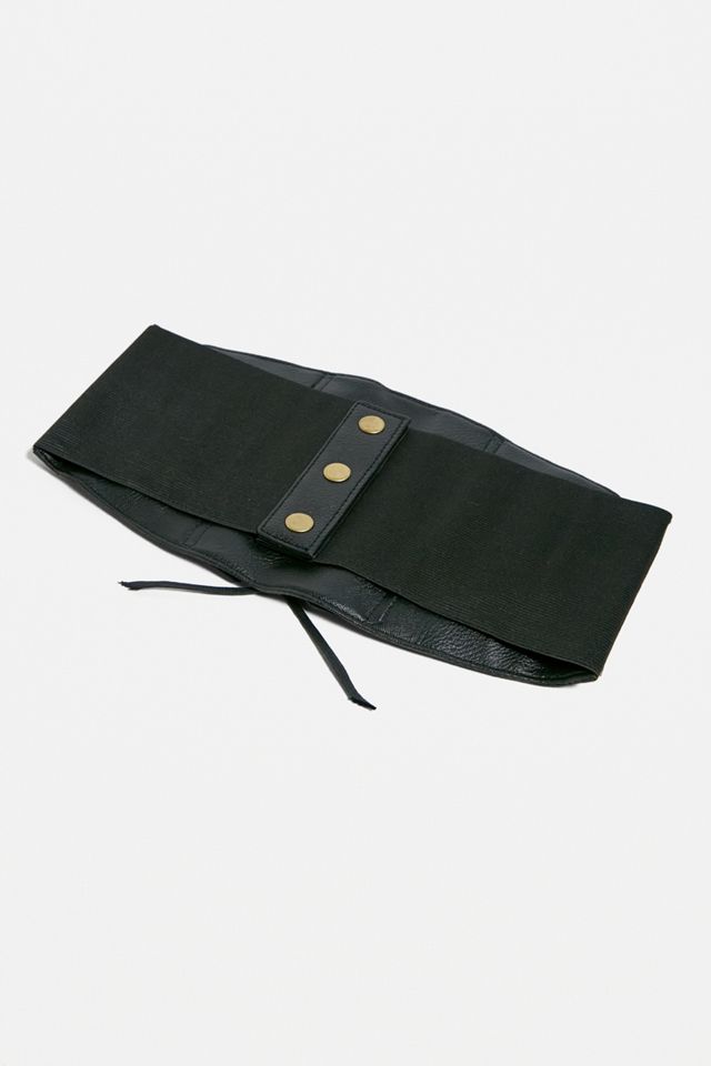 Ceinture corset en PU à lacets UO #2