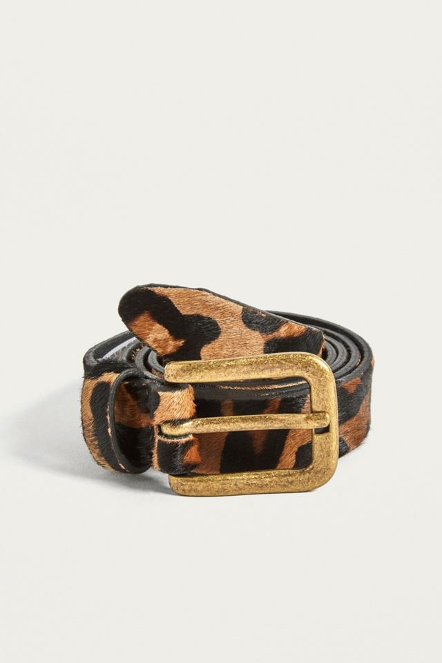 Urban Outfitters – Ledergürtel mit Leoprint #1