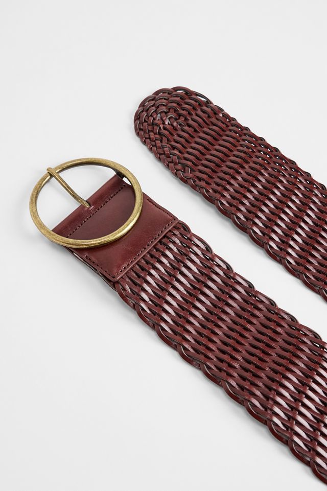 UO Wide Faux Leather Braided Belt #2