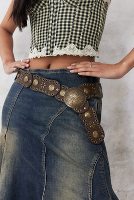Cintura Donna Catena Metallo LEACOOLKEY Cintura Donna Con Catena Metallica Stile Western Boh Mien Per Abiti E 462141