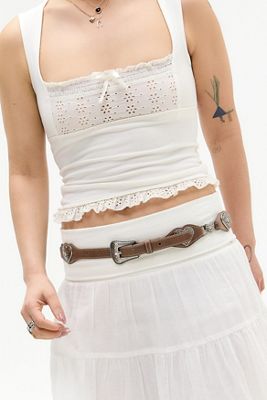UO Heart Mini Western Concho Belt