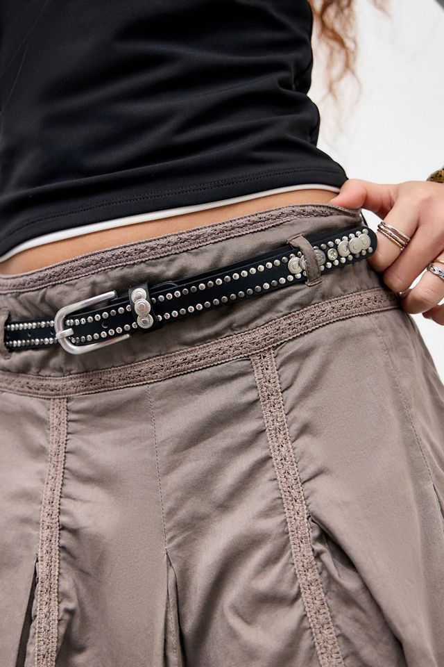 UO Skinny Faux Leather Coin Belt #1