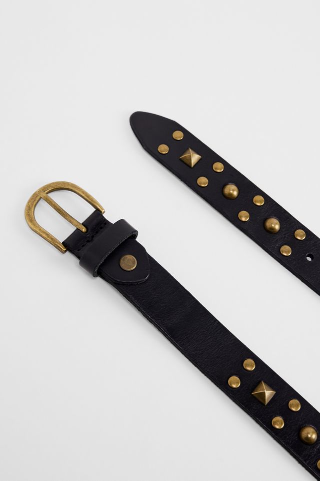 UO Leather Mixed Studded Belt #2