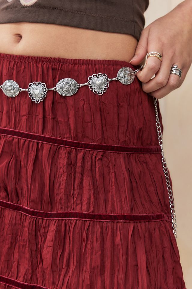 UO Western Heart Chain Belt #1