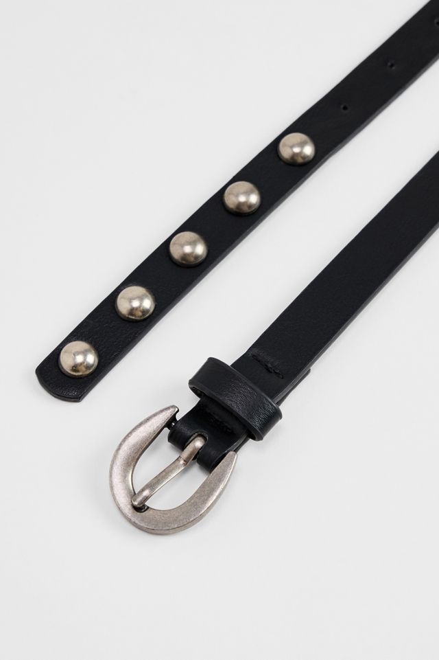 UO Skinny Studded Faux Leather Belt #2