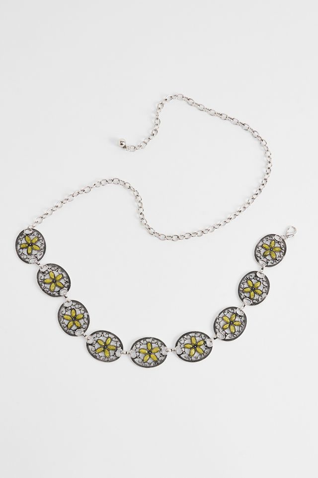 UO Flower Chain Belt