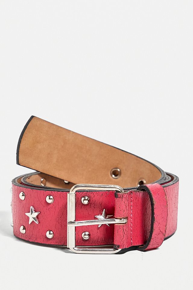 urbanoutfitters.com | Star Stud Pink Leather Belt