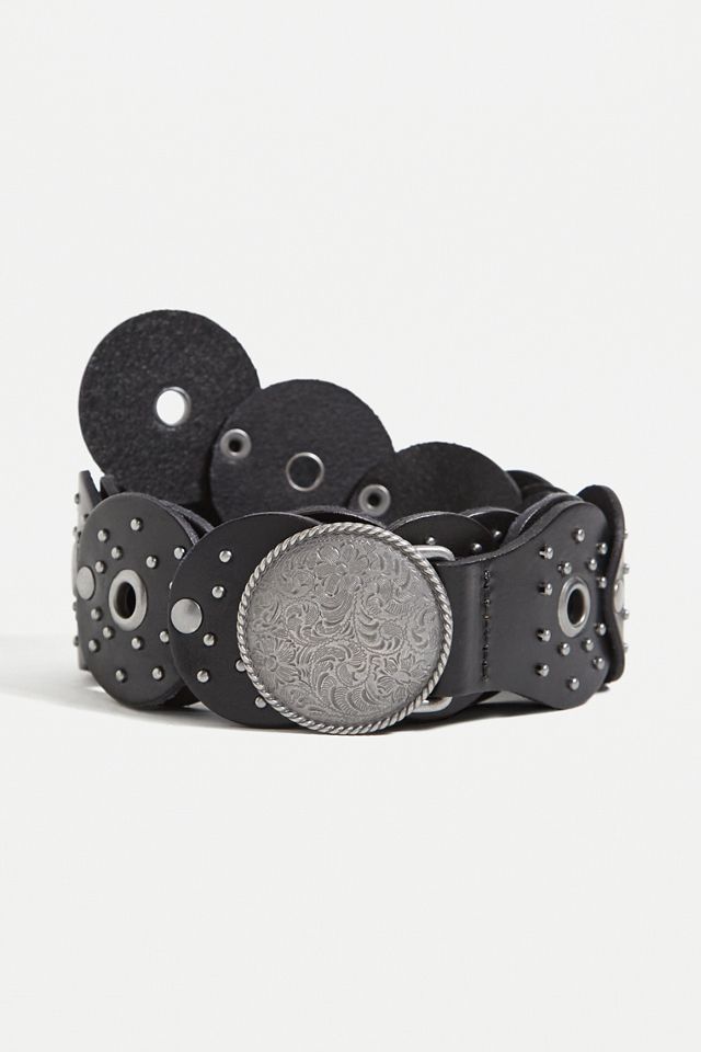 UO Mini Leather Concho Belt  #1