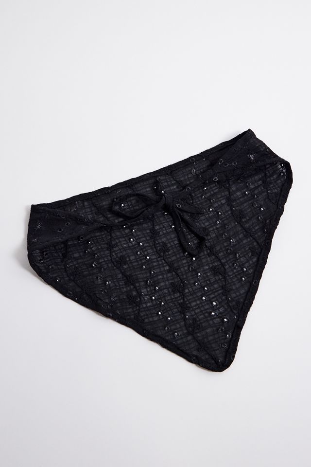 UO Floral Applique Headscarf #1