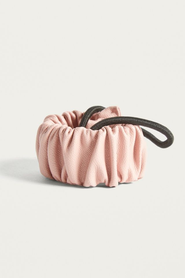 Leather Snap Ponytail Holder #1