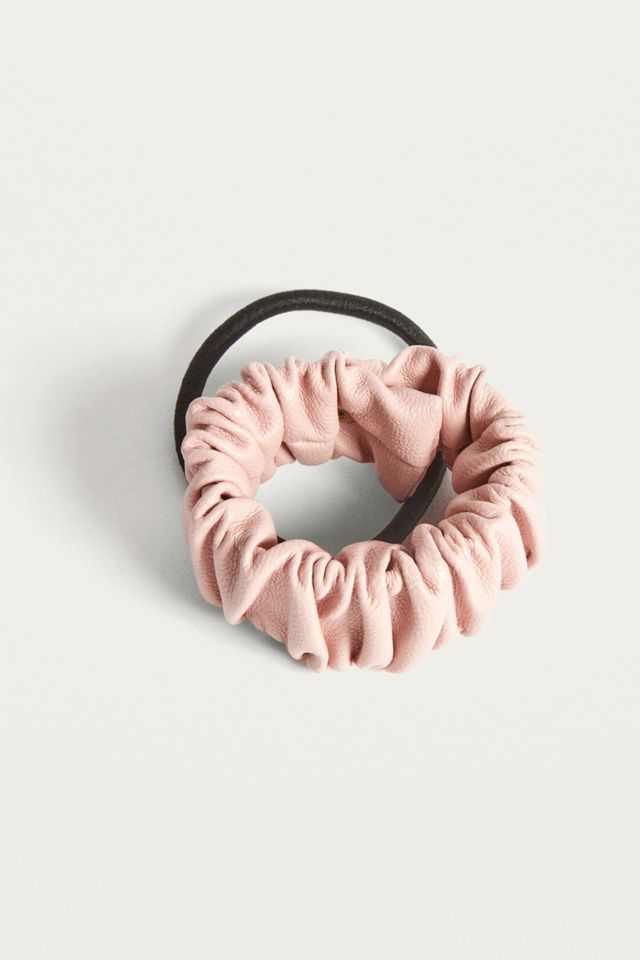 Leather Snap Ponytail Holder #3