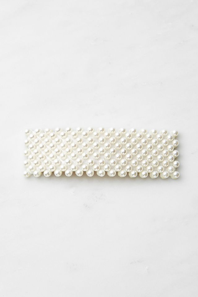 Romance Rectangle Pearl Hair Clip #2