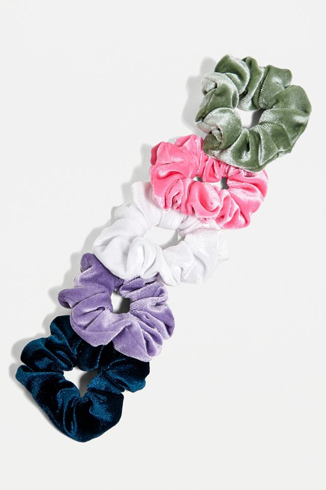 Confezione da 5 Elastici per Capelli in Velluto Liscio #2