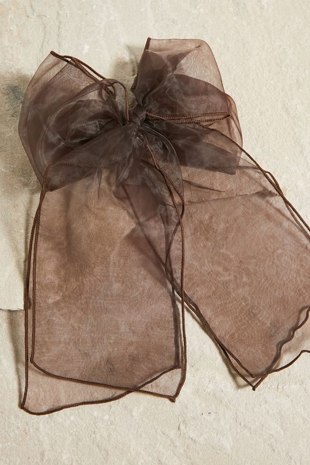 Barrette à cheveux surdimensionnée avec nœud en organza #1