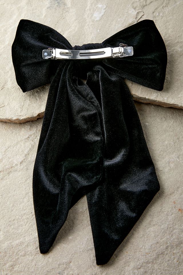 Lucy Oversized Velvet Bow Hair Clip  #3