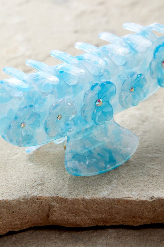 
Fermaglio per Capelli a Forma di Fiore di Diamante in Marmo #2