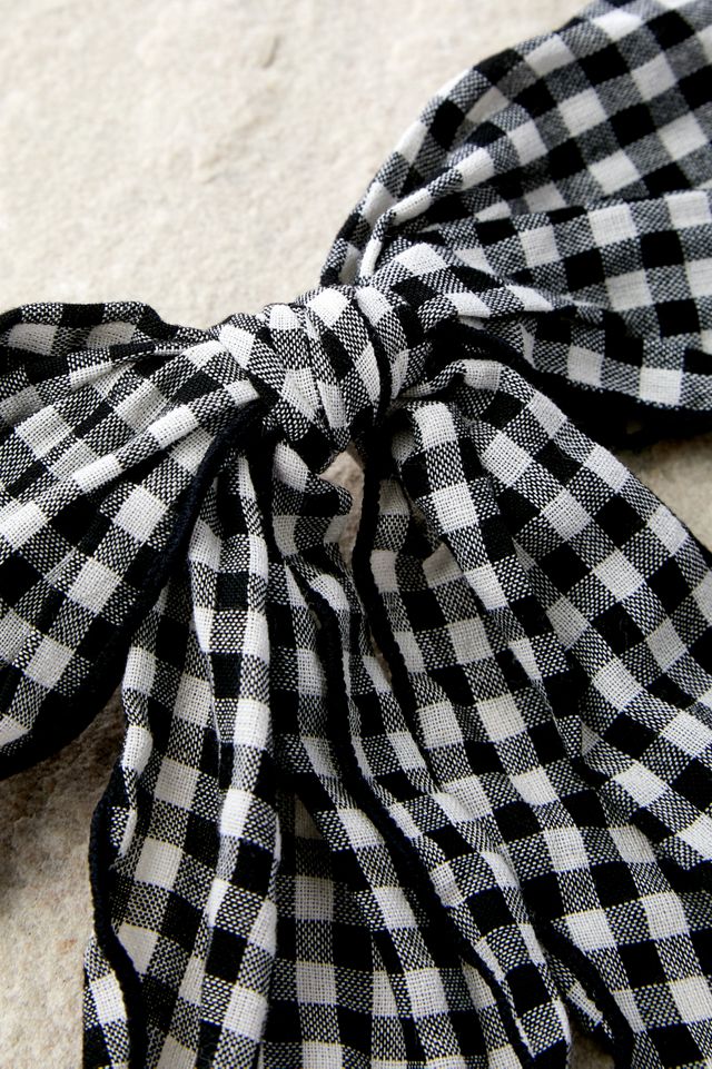 Barrette à Nœud à Carreaux #2
